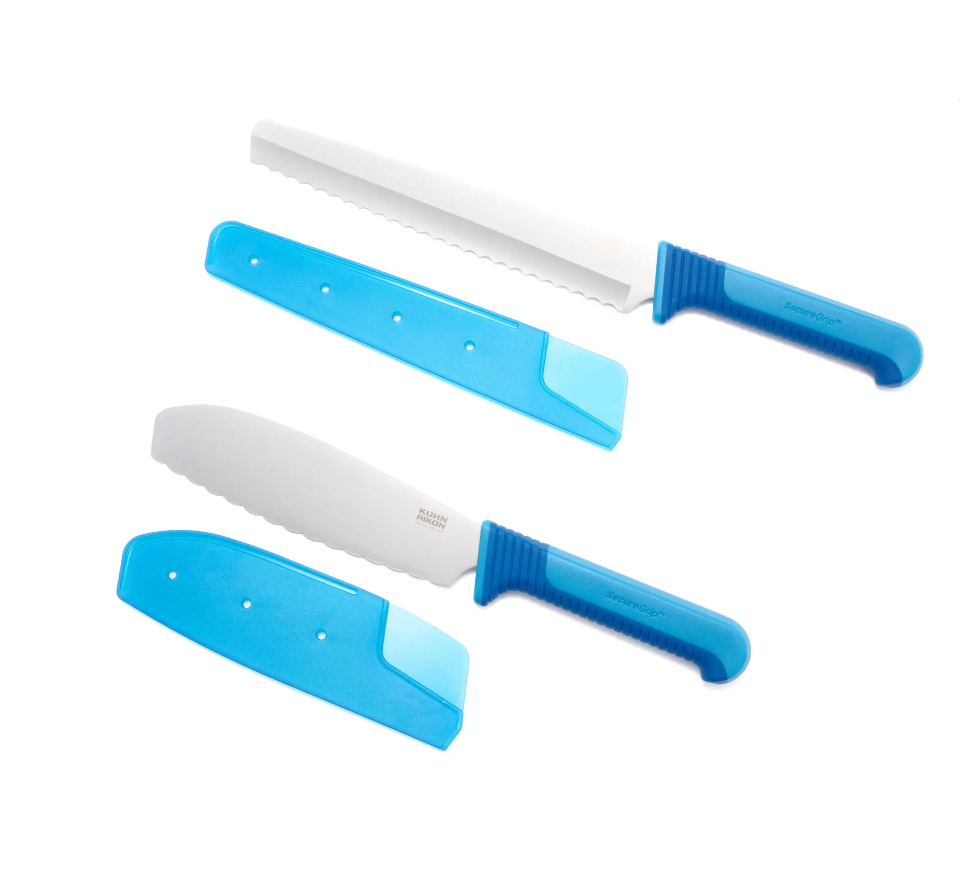 Kuhn Rikon Secure Grip Bread Knife and Spreader Set Kuhn Rikon Secure Grip Bread Knife and Spreader Set