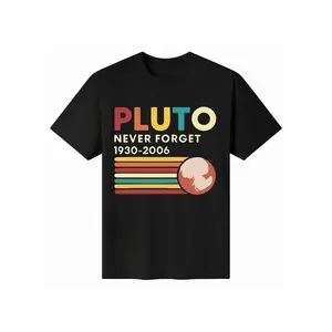 Payeah   Pluto Never Forget Vintage Funny Retro Space Science T-Shirt