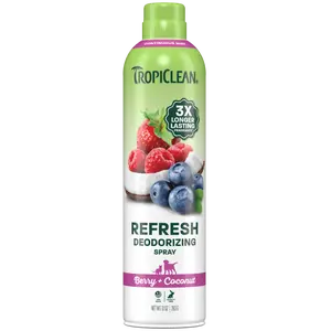 TropiClean Berry + Coconut Deodorizing Pet Spray, 10oz
