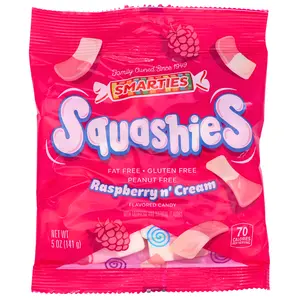 Smarties Squashies Raspberry n' Cream | Soft Chewy Candy 5 oz bag
