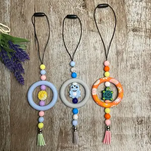 Car Charms Hanging Interior Home Decor Silicone Bead Handcrafted Artisan