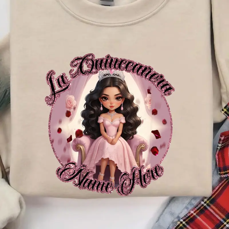 Personalized quinceañera T-Shirt Womenswear Statement Streetwear Style