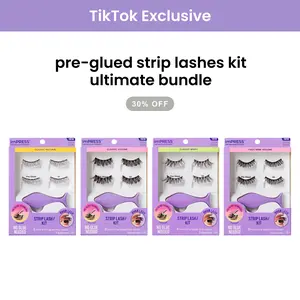 [TikTok Exclusive] imPRESS Falsies Pre-Glued Strip Lashes Kit Ultimate Bundle