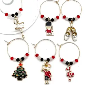 Nutcracker Wine Charms | Christmas Fantasy