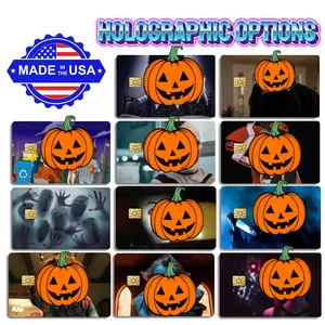 Holographic Halloween Decal Credit Card Cover Vinyl Skin Sticker