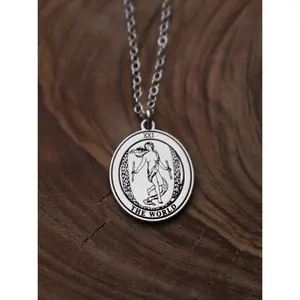 Round The World Tarot Card Necklace
