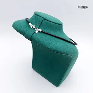 MINARA 950 Silver COLLAR CUERO - Leather necklace