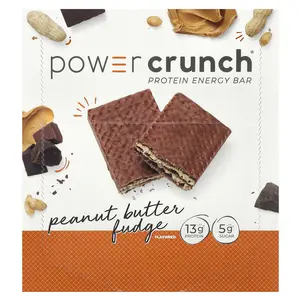 BNRG Power Crunch®, Protein Energy Bar, Peanut Butter Fudge, 12 Bars, 1.4 oz (40 g) Each