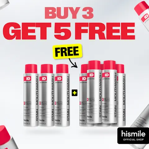 [NEW] [Hismile] Buy 3 Get 5 Free iD Stain Mouthwash - 8 x 237ml