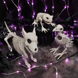 Halloween Animal Skeleton Decorations, Spooky Party Supplies, Perfect for Halloween Themed Events & Festive Displays