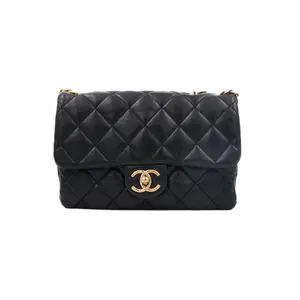 Pre-owned CHANEL Leather Shoulder Bags Classic Flap Small Black JM AJM12