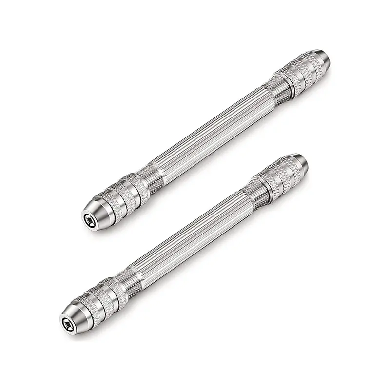DIY Wire Twisting Tool Hand Drill Mini Dual-Head Lock, Manual Copper Wire Wrapping for Hair Clips Keychains Jewelry Making