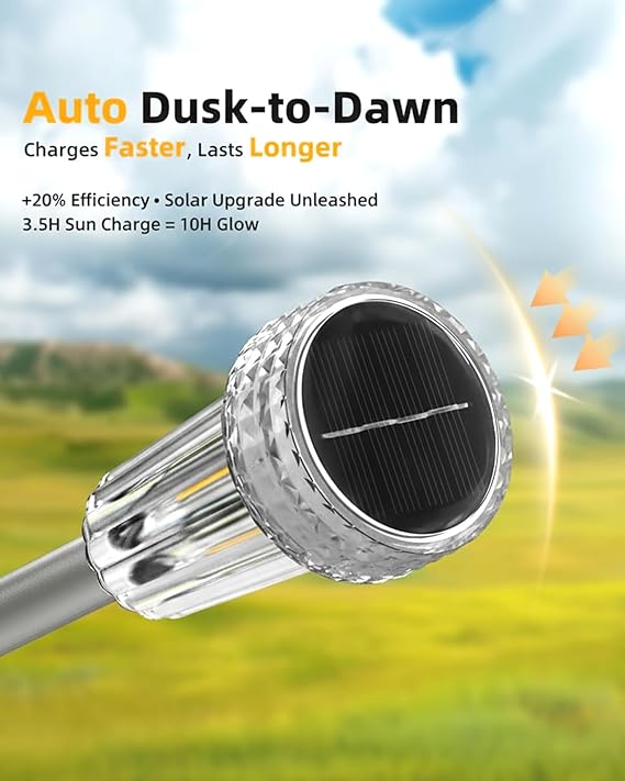 summervibes,Upgraded Solar Pathway Lights Outdoor8/12 Pack, Dusk to Dawn Auto On/Off Waterproof Solar Garden Lights, 360° Starburst Glow LED Path Lights for Yard Walkway Driveway Landscape Decor outdoorfun summervibes,Upgraded Solar Pathway Lights Outdoor8/12 Pack, Dusk to Dawn Auto On/Off Waterproof Solar Garden Lights, 360° Starburst Glow LED Path Lights for Yard Walkway Driveway Landscape Decor outdoorfun