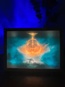 Elden Ring LED Light Painting  Night Light Large 12.6" x 9.3"