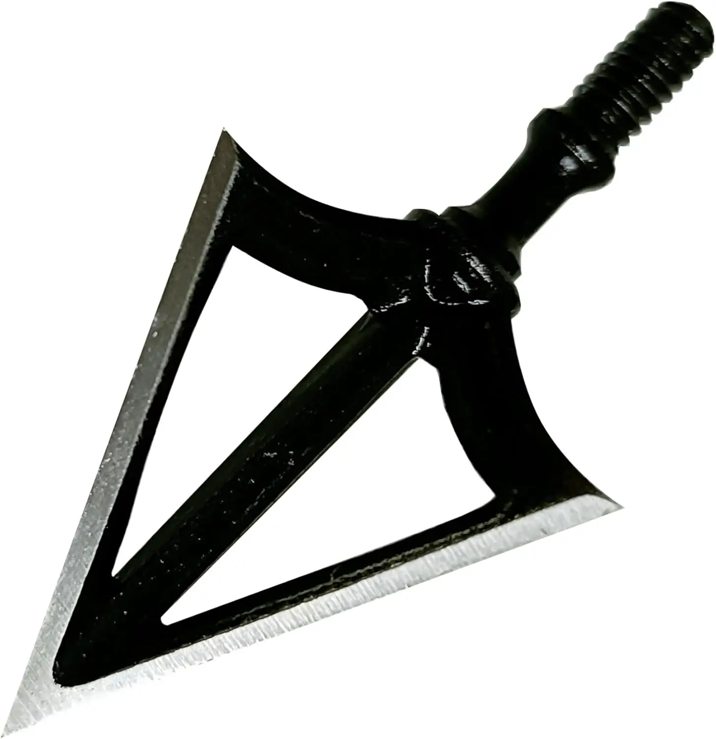 6PCS Hunting Broadhead 100 Grain Premium Solid Arrow Tip 3 Fixed Blade Archery Arrowhead for Crossbow and Compound Bow