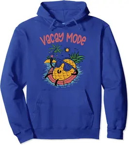 Vacay Mode Summer Vacation Pineapple Cruise Beach Drink Pullover Hoodie - Gabriellef Shop 92B081QGRQ96