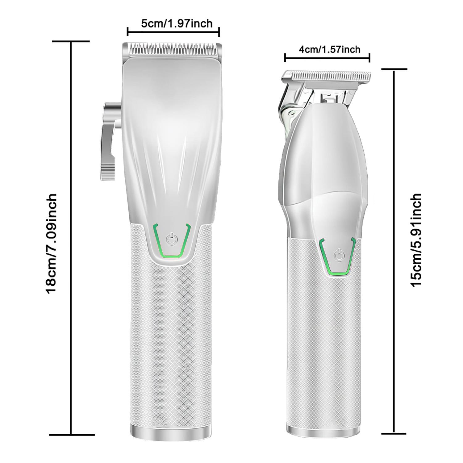 Men’s professional hair clipper, professional-grade cordless hair clipper and trimmer set, barber kit. Rechargeable beard trimmer and electric shaver for a comfortable experience