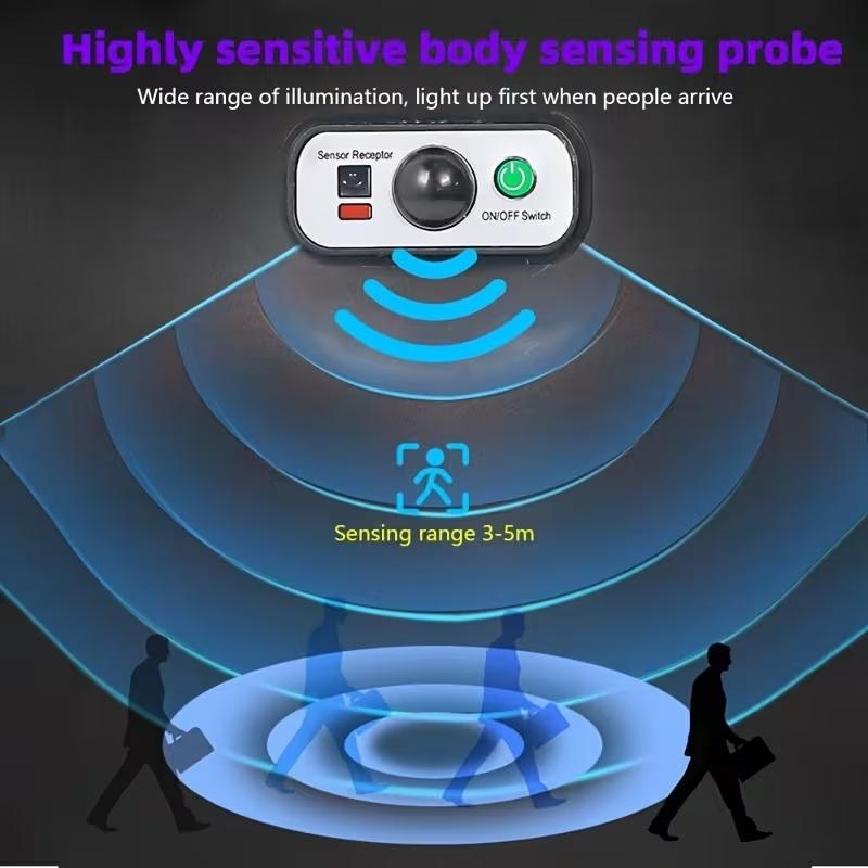 Solar-powered LED high-intensity sensor street lamps, energy-saving wide-angle lighting street lamps, solar garden lights, sensor street lamps for outdoor lighting. Suitable for outdoor courtyards, gardens, fences, porch paths, and parks