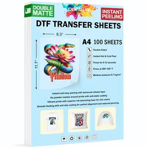 Premium A4 DTF Film Sheets - 8.3" x 11.7" 100 Pack