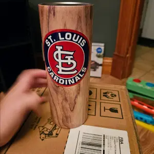 St.Louis Cardinals 20 oz Tumbler with Lid, Straw and Box - Drinkware, Washable, Reusable, Cup