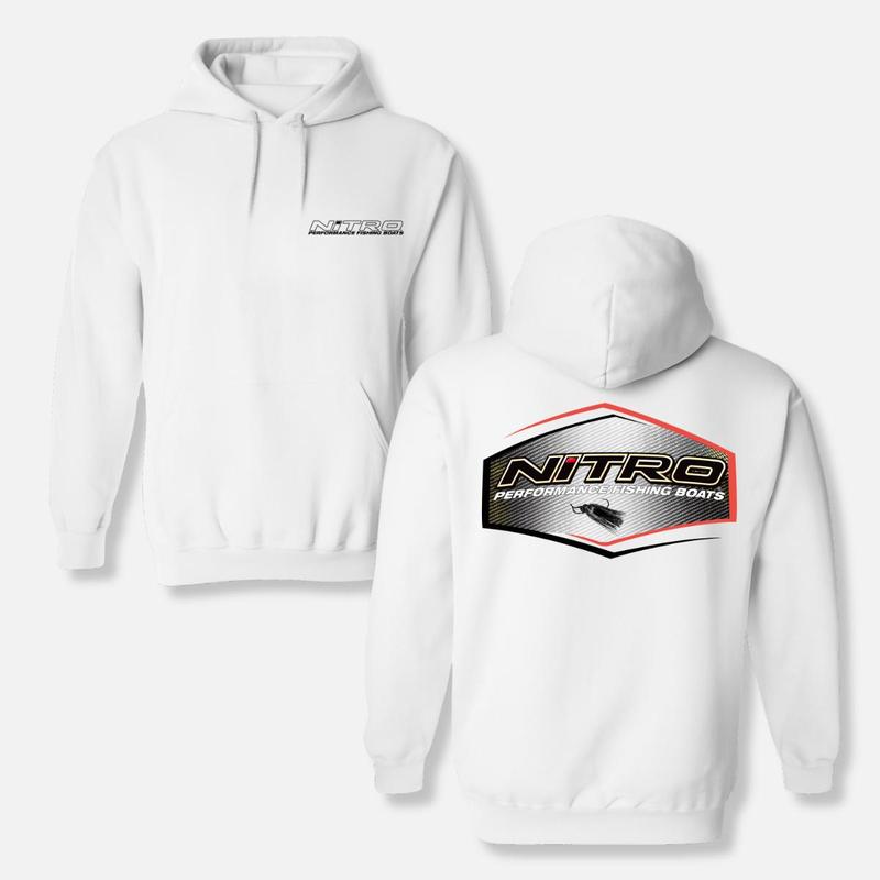 Nitro Performance Fishing Boats Hoodie – Graphic Outdoor Pullover, Soft Cotton Blend, Fishing Lifestyle Apparel for Men & Women