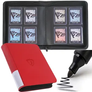 Toploader Binder, Holds 128 Top Loaders, 4 Pocket Design for 3"x4" Rigid Card Holders, Ideal for Trading & Sports Cards, Model a - Classic