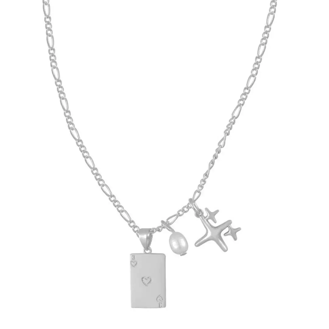 EVRY JEWELS Gold or Silver Plated Women's Hypoallergenic Wish Upon Necklace