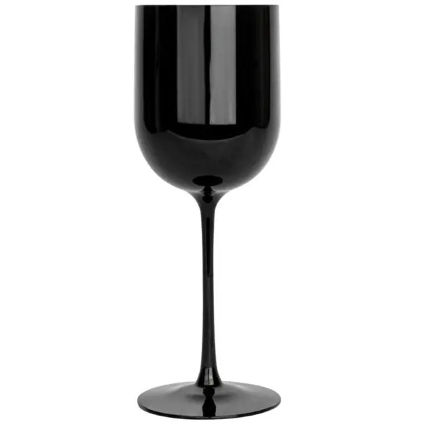 12 Oz Black Plastic Wine Goblets 12 Oz Black Plastic Wine Goblets