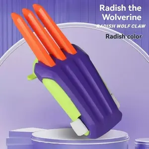 Cool Extendable Wolverine Carrot Claw, Stress Relief Toy, Stress Relieving Accessory, Halloween Cosplay Prop, Creative Birthday Gift, Fun Prank Surprise