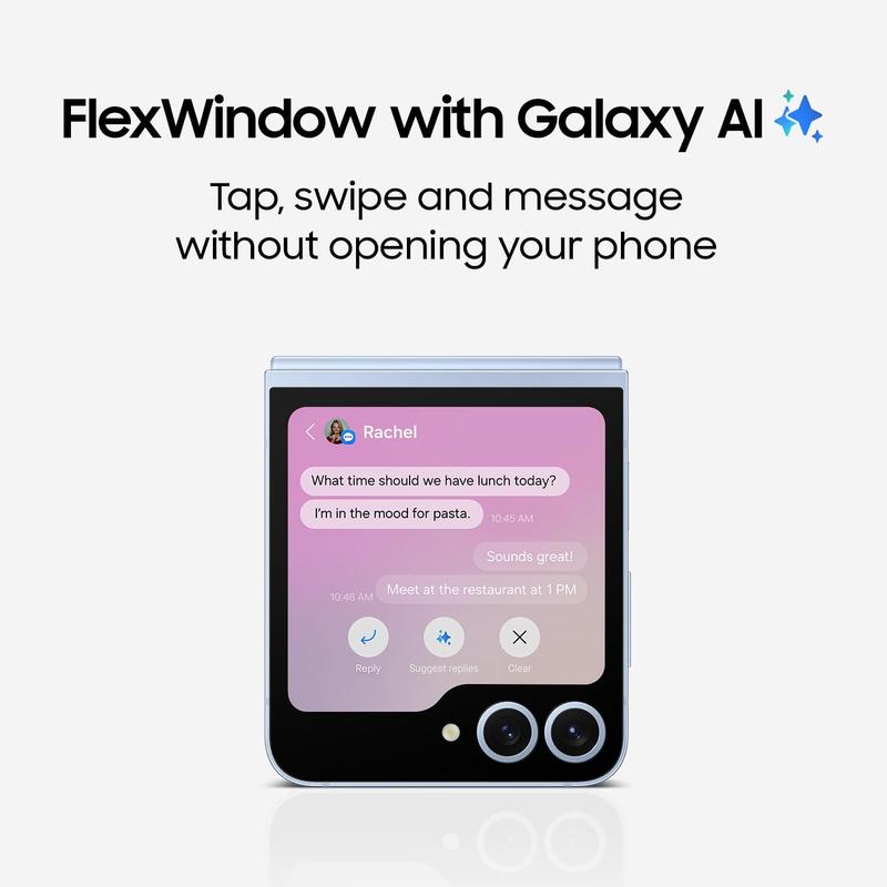 REFURBISHED Samsung Galaxy Z Flip 6 Android Smartphone Mint 256GB - Unlocked - Excellent