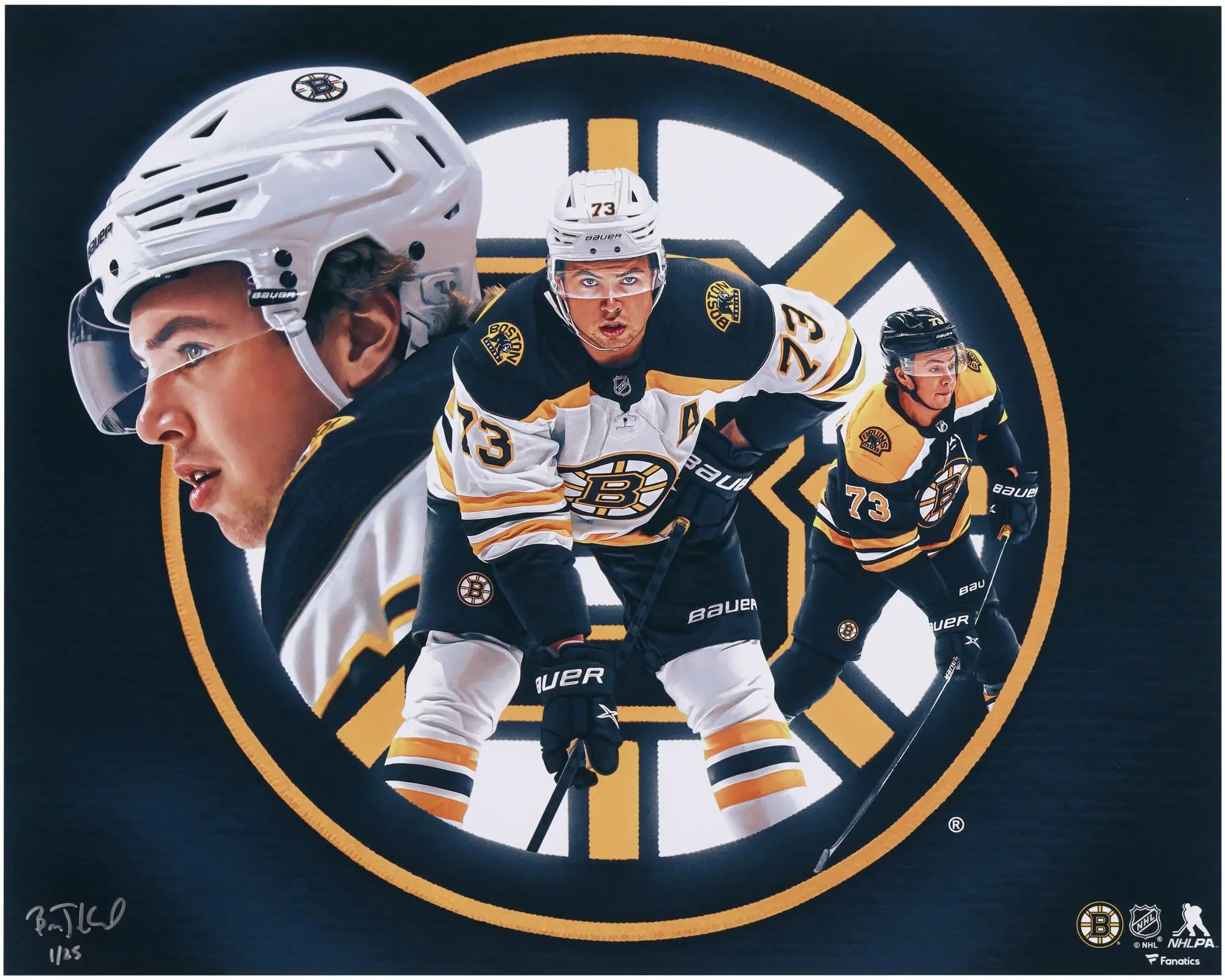 Charlie McAvoy Boston Bruins 16" x 20" Photo Print - Signed by Artist Brian Konnick - Limited Edition of 25 - Fanatics Authentic Certified