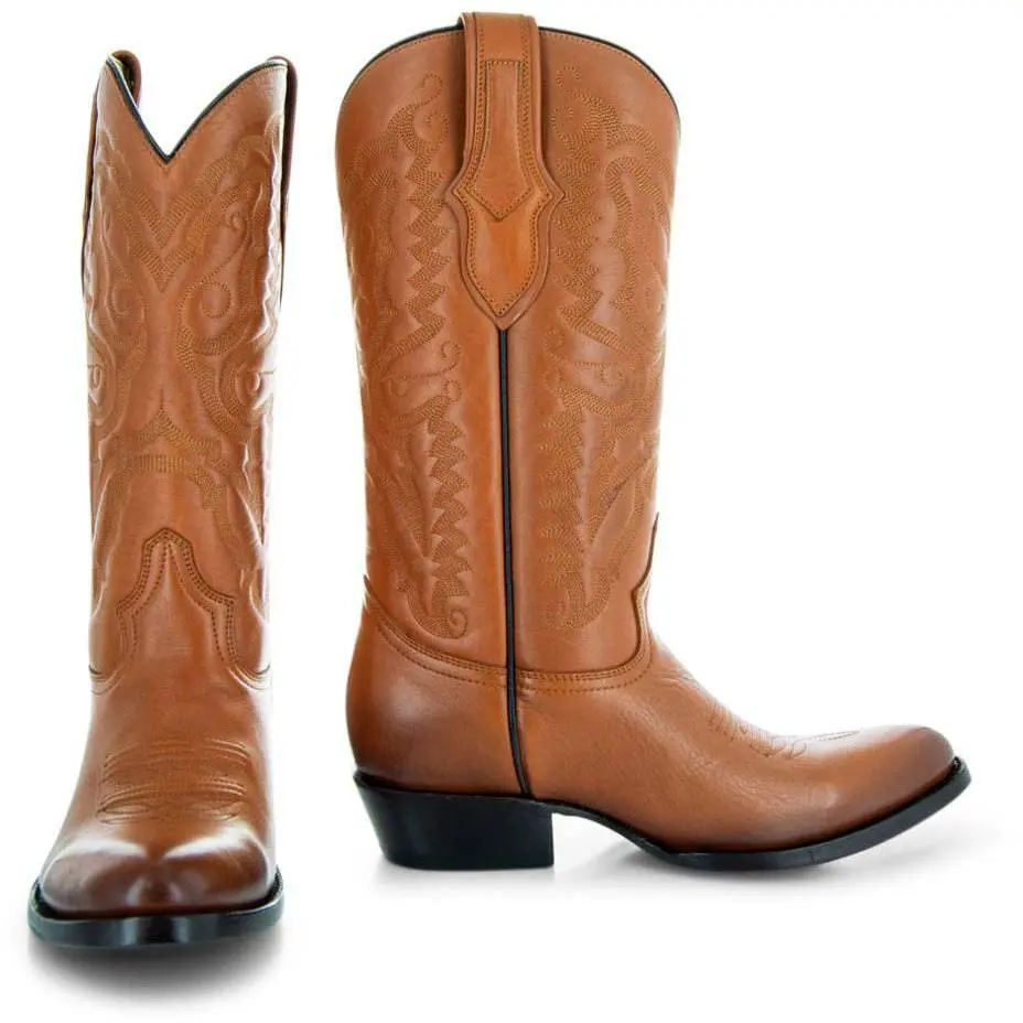 Cowboy Dress Boots | Mens Classic Round-Toe Boots (H7001-Tan) - TikTok Shop Cowboy Dress Boots | Mens Classic Round-Toe Boots (H7001-Tan) - TikTok Shop