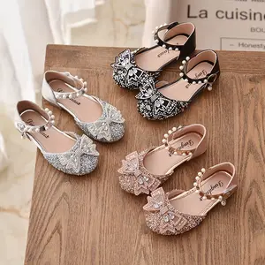 2026 Spring and Autumn Girls' Casual Dance Shoes Sandals Performance Princess Shoes Toe Cover Shoes Girls