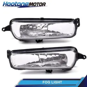 CROSSDESIGN Clear Front Bumper Fog Lights Driving Lamps W/Bulbs Fit For 2015-2017 Ford Focus
