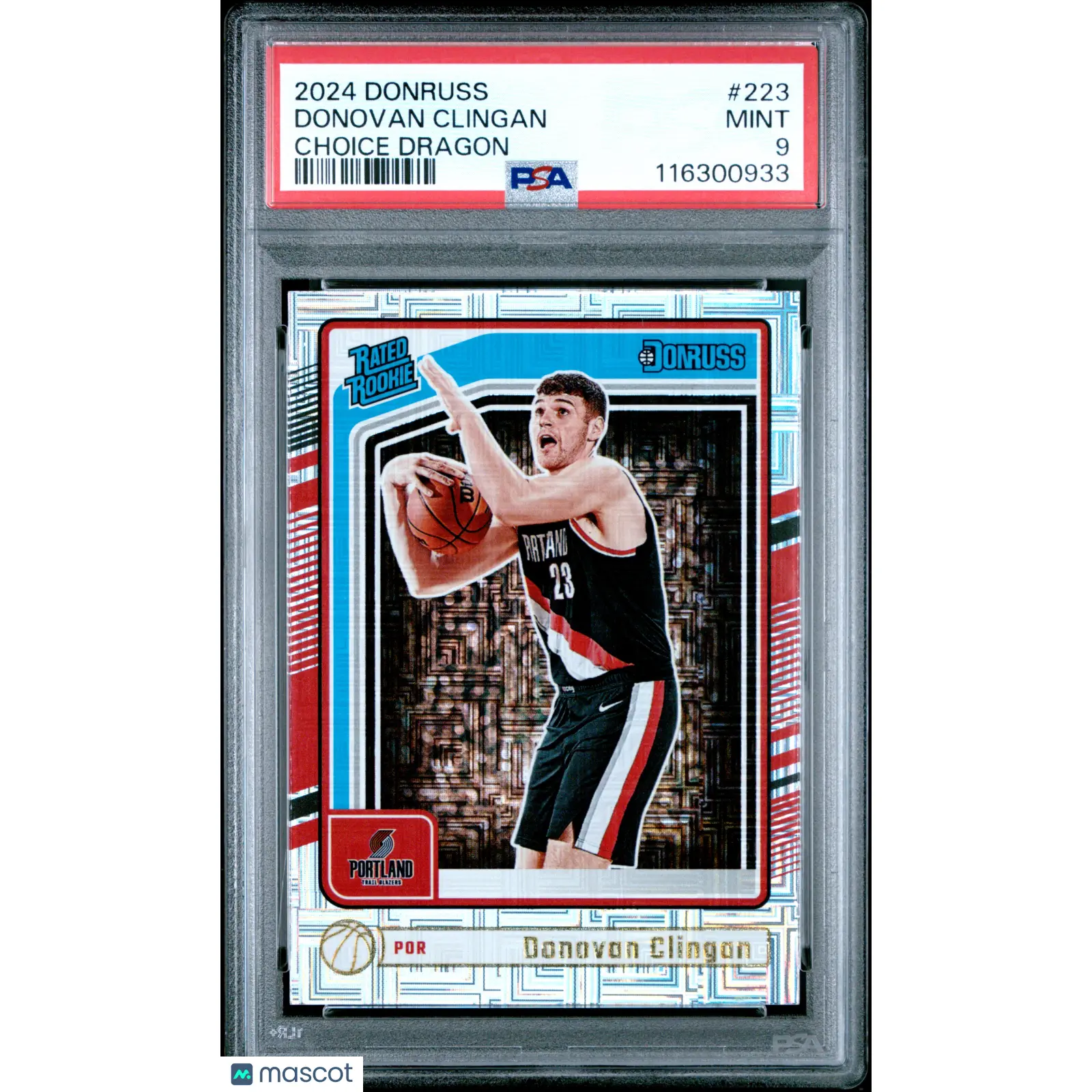 2024 PANINI DONRUSS CHOICE #223 DONOVAN CLINGAN ROOKIE RC PSA 9