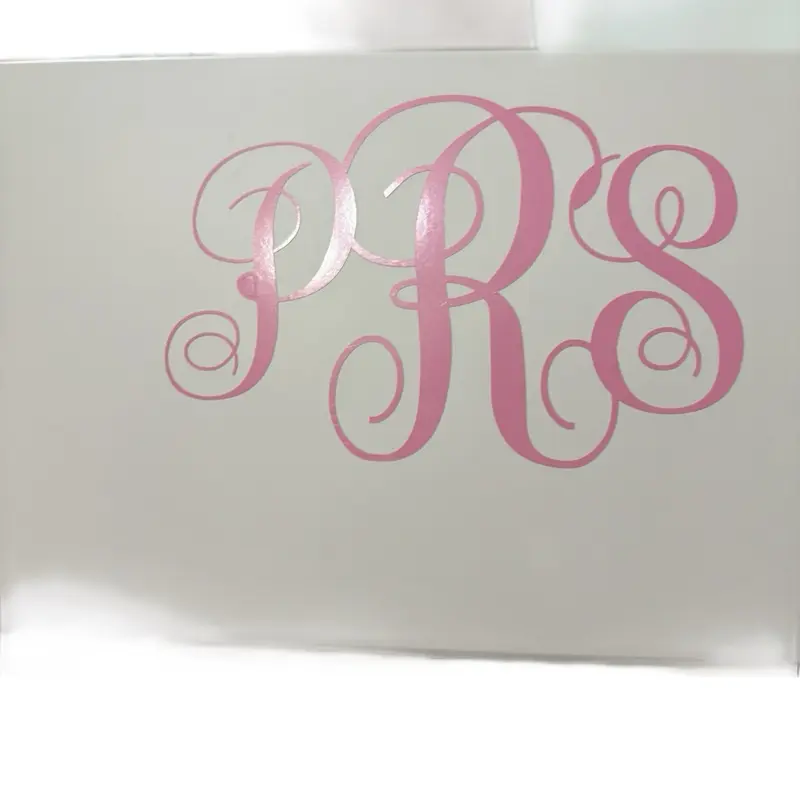 Monogram vinyl decals