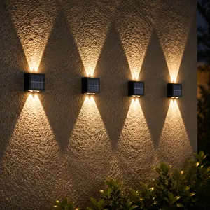 Solar Outdoor Wall Lights, Up & Down Lighting, Auto Dusk to Dawn, IP65 Waterproof, Wireless Solar Powered Wall Lamp for Garden, Patio, Yard, Villa, Pathway (Modern Black) #summergarden#SummerWins #DealsForYouDays