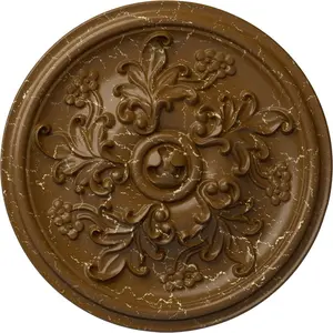 Katheryn Ceiling Medallion, Smokey Crackle