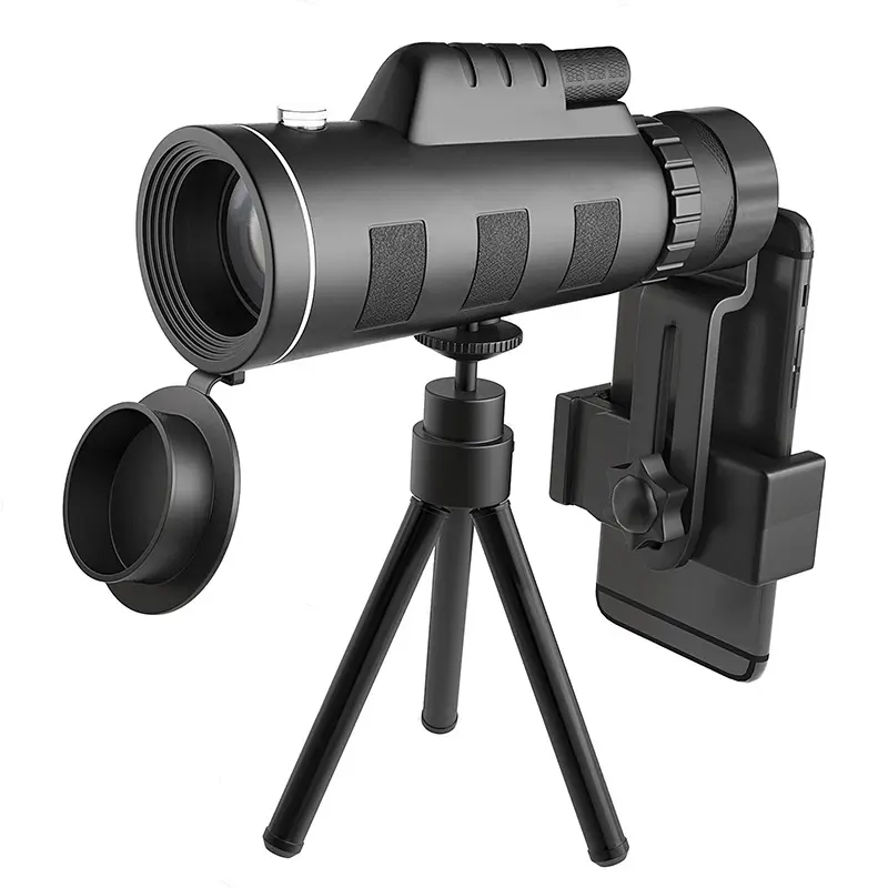 500x60 Adjustable Zoom Telescope with Tripod & Phone Holder HD Monocular for Outdoor Camping Concert