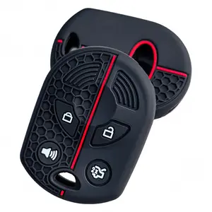 Silicone Key Case for Ford Focus Fiesta Escape Explorer V Eske 2012-2017 Key Cover 4 Button Key Holder S Protection Remote