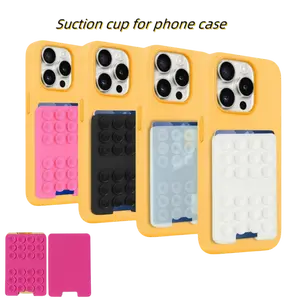 4Pcs Self-Adhesive Phone Case - Sticky Grip & Strong Suction Cup Design, Multi-Purpose Back Cover for Secure Fit & Stability