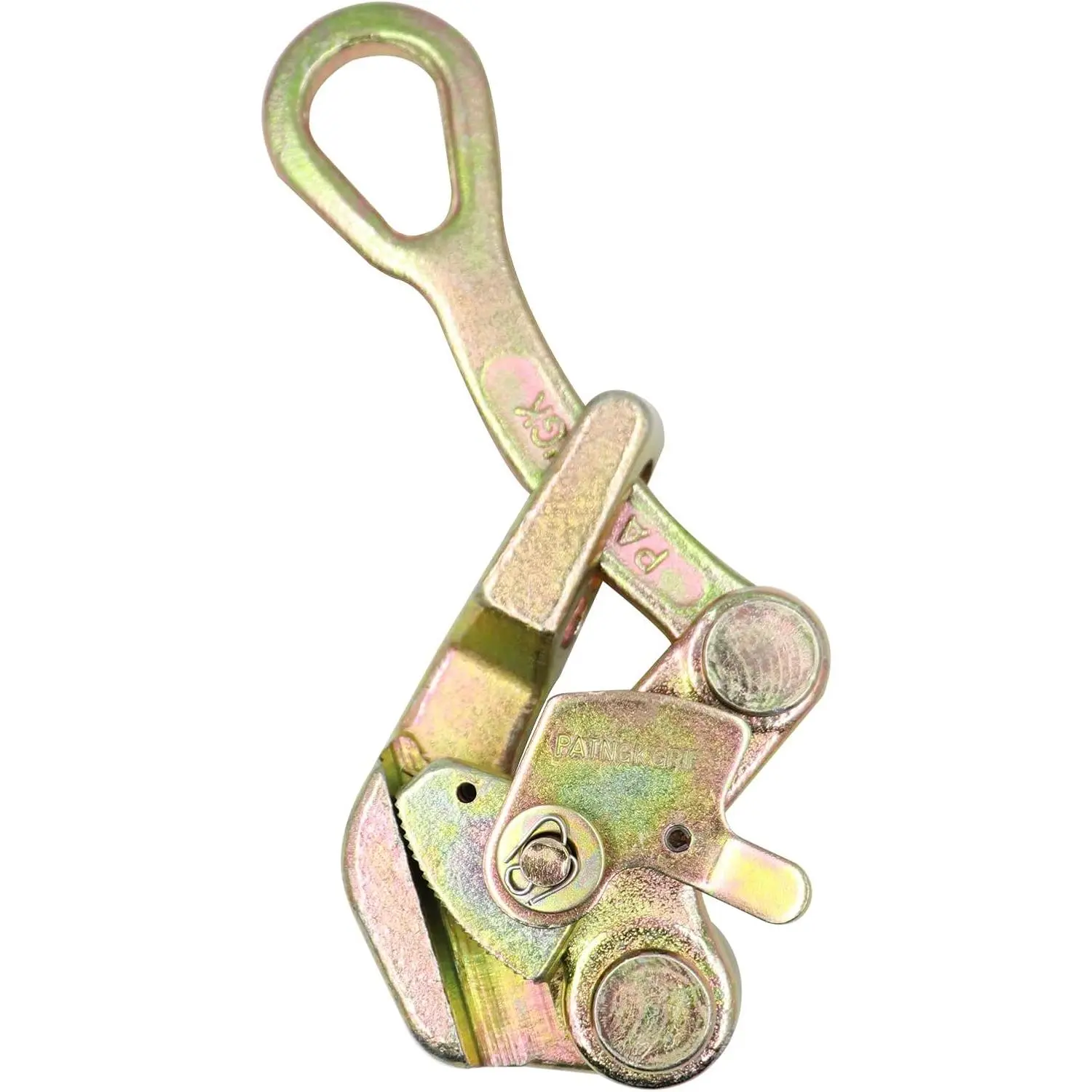 Multifunctional Wire Rope Puller Grip with Swing Latch - 0.5/1/2/3T Clamp, 2.5-16mm/0.1-0.8in Capacity, 2204lbs Pulling Tightening Tool with Anti-Chip Safety Device for Construction, Highway, Bridge