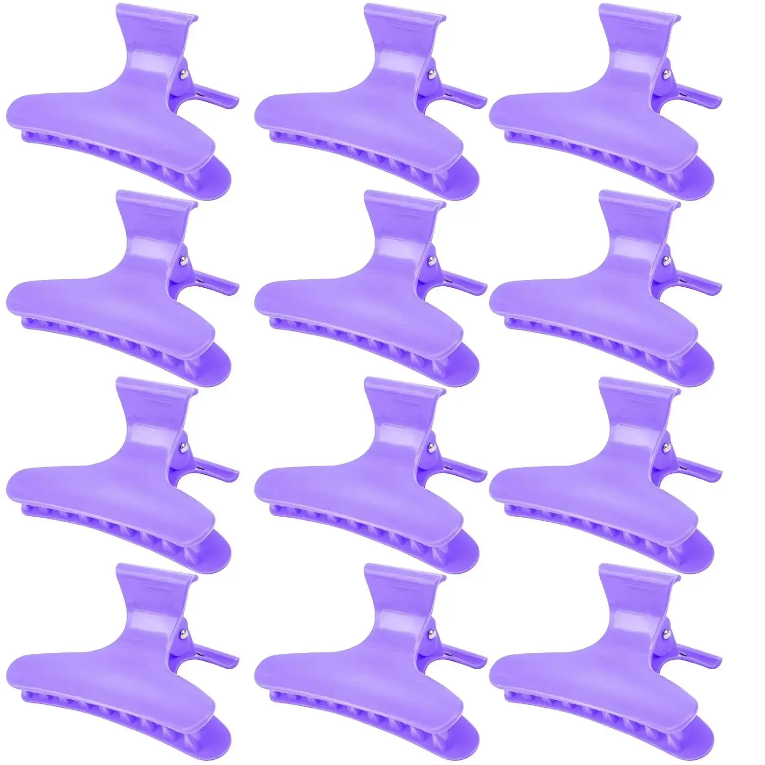 12 Pack Butterfly Hair Clamps Clips Hair Claw Clips Salon Pro Section Clip for Styling, Sectioning, Cutting, Coloring Hair Clips Hairdressing Salon Tool Hair Accessories for Women Girls