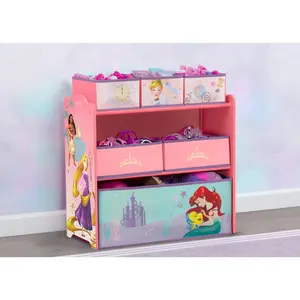 Princess 6 Bin Design and Store Toy Organizer