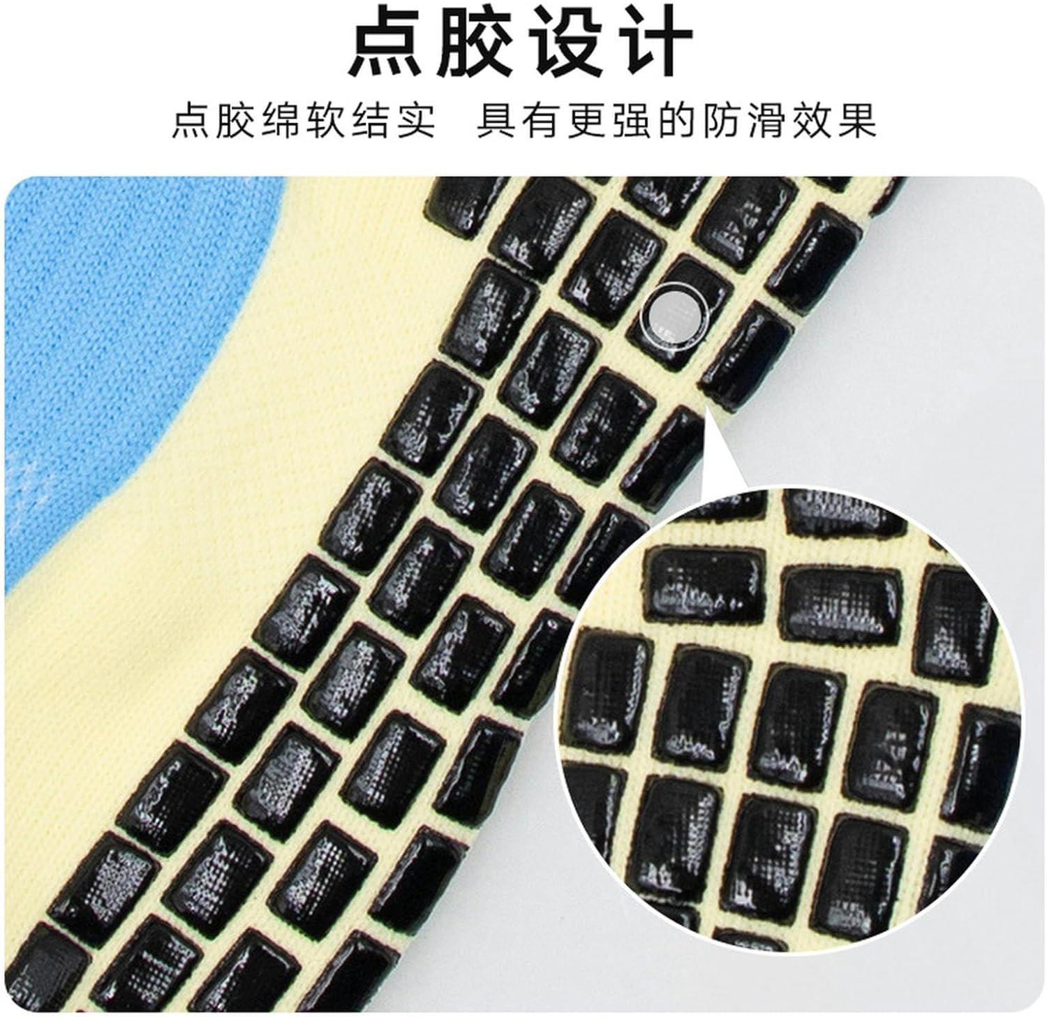 STANDWAY 2 Pairs Soccer Socks with Grip Pads Non Slip Football Basketball Sports Socks for Men Women