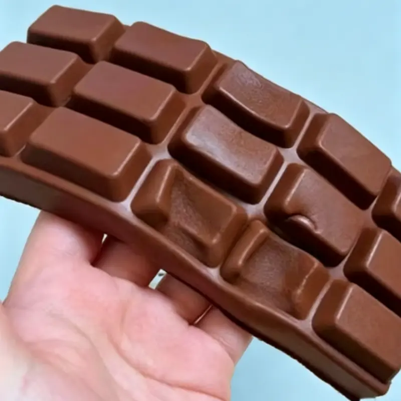 Super Slow Rising & Soft Touch PU Stress Relief Toy – Realistic Chocolate Bar Design, Squishy Squeeze Fidget for Kids, Teens & Adults, a Must-Have for Stress Relief, Fun & Safe Sensory Play.