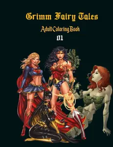 Grimm Fairy Tales Adult Coloring Book Volume-A