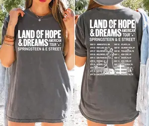 Bruce Springsteen Land Of Hope & Dreams Tour Shirt, Bruce Springsteen Tour 2026 T-shirt, Bruce Springsteen Fan Gift, Bruce Springsteen Merch