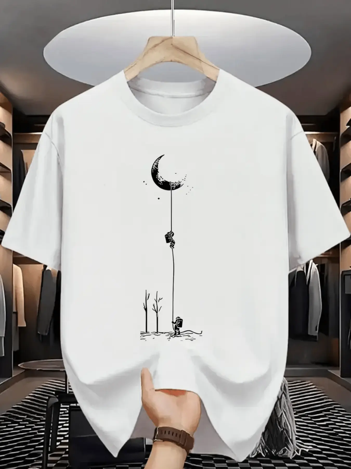 Summer New Men's T-Shirt Short Sleeve Trendy Printed Fashion Top