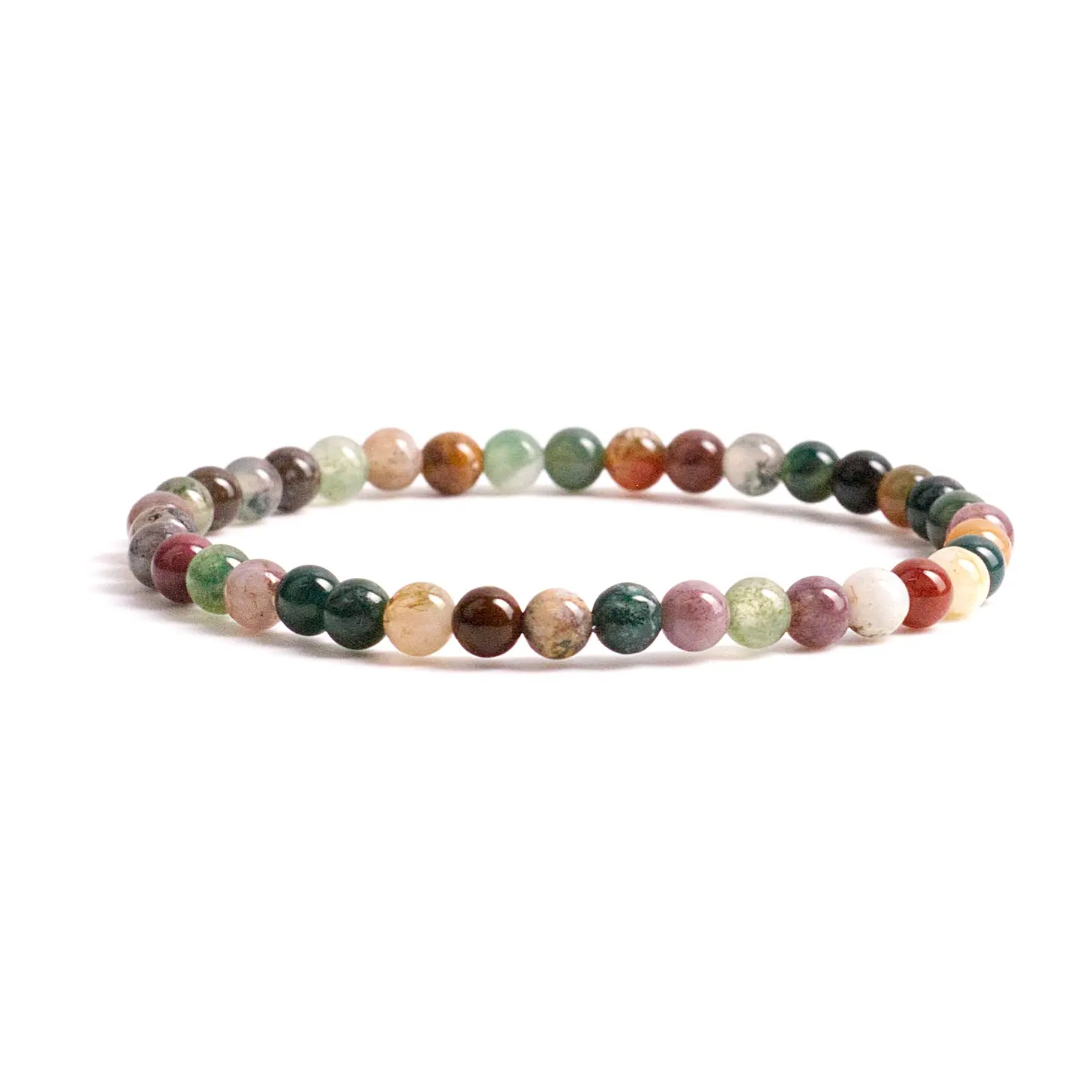 Cherry Tree Collection | Stretch Bracelet | 4mm Beads (Indian Agate)